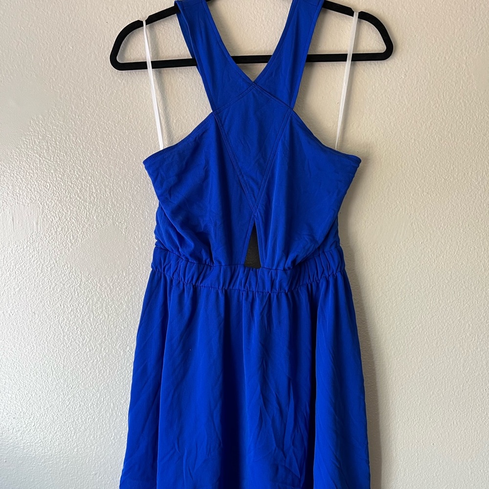 Royal blue skater dress